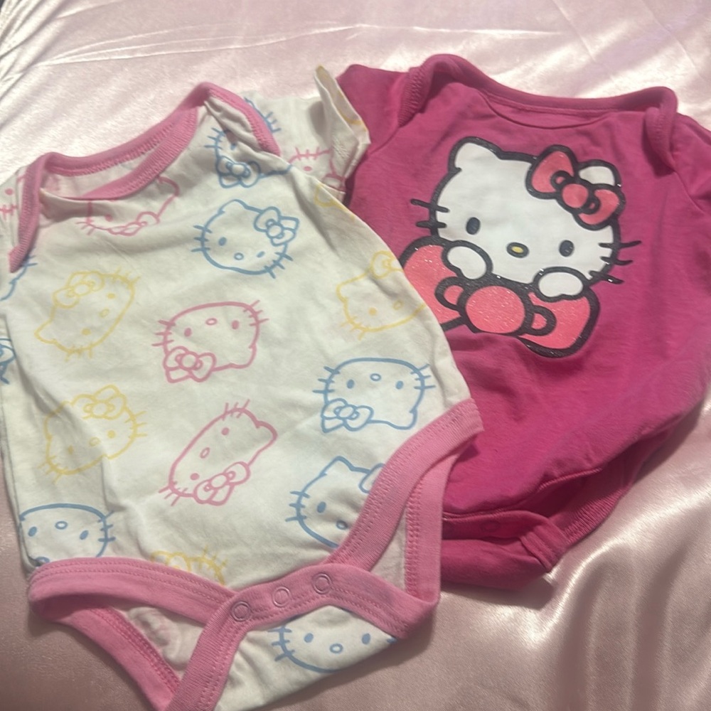 0-3 Hello Kitty one piece bodysuits